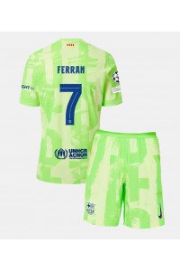 Fotbalové Dres Barcelona Ferran Torres #7 Dětské Třetí Oblečení 2024-25 Krátký Rukáv (+ trenýrky)